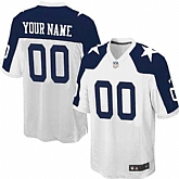 Youth Nike Dallas Cowboys Customized White Thanksgiving Stitched NFL Game Jersey,baseball caps,new era cap wholesale,wholesale hats